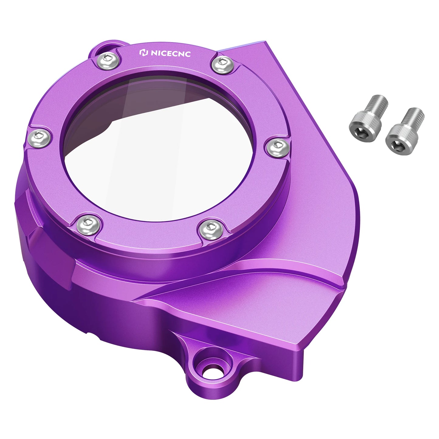 Transparent Motor Belt Pulley Cover Protector for Sur-Ron Light Bee X/S, Segway X160 X260 Aluminum Guard