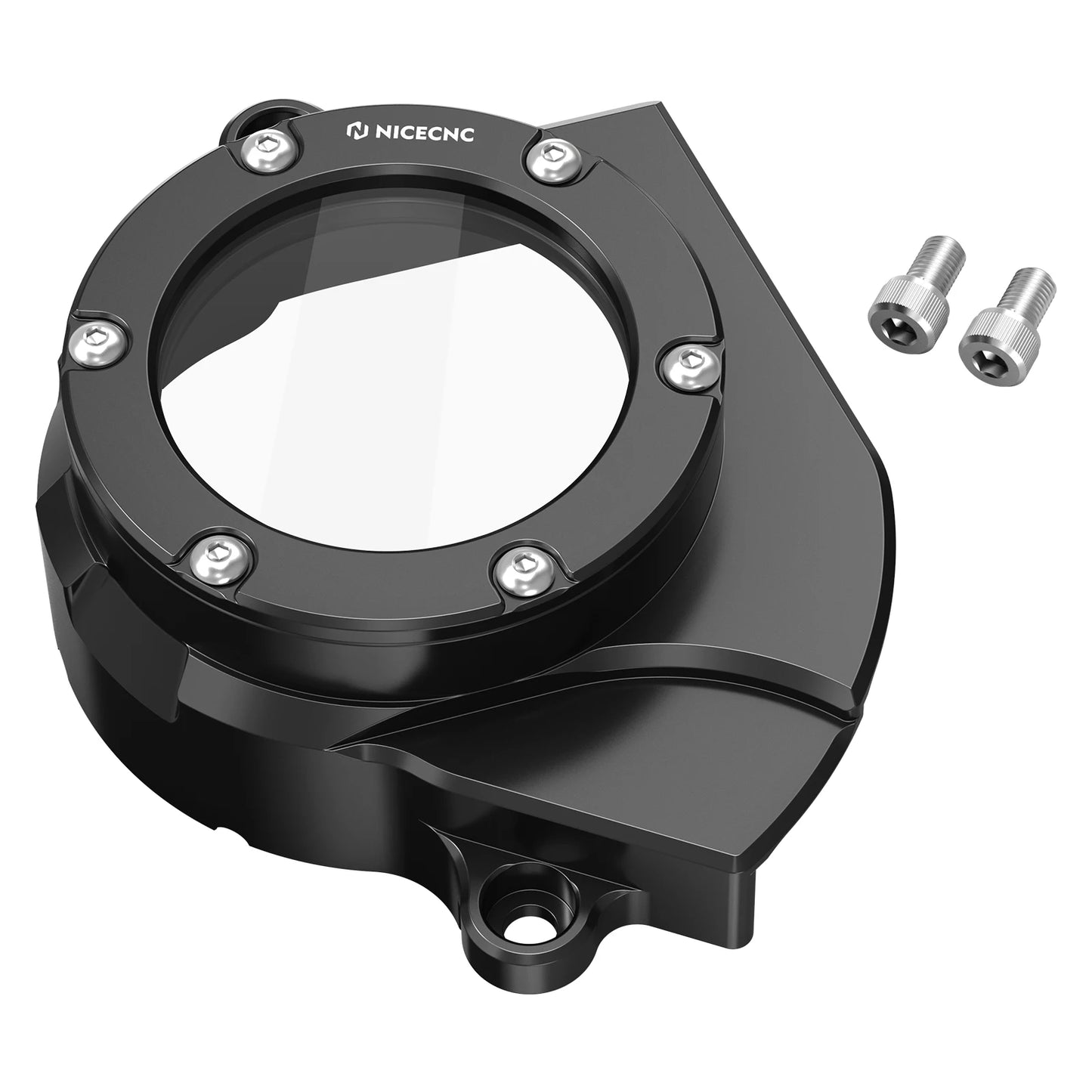 Transparent Motor Belt Pulley Cover Protector for Sur-Ron Light Bee X/S, Segway X160 X260 Aluminum Guard