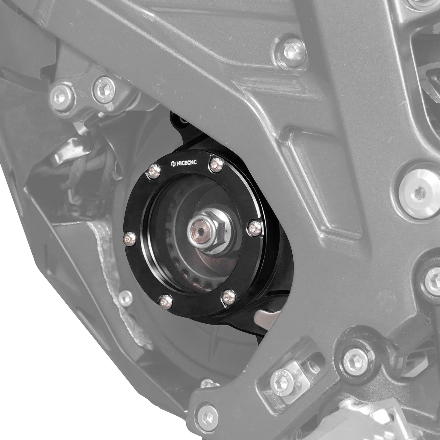Transparent Motor Belt Pulley Cover Protector for Sur-Ron Light Bee X/S, Segway X160 X260 Aluminum Guard